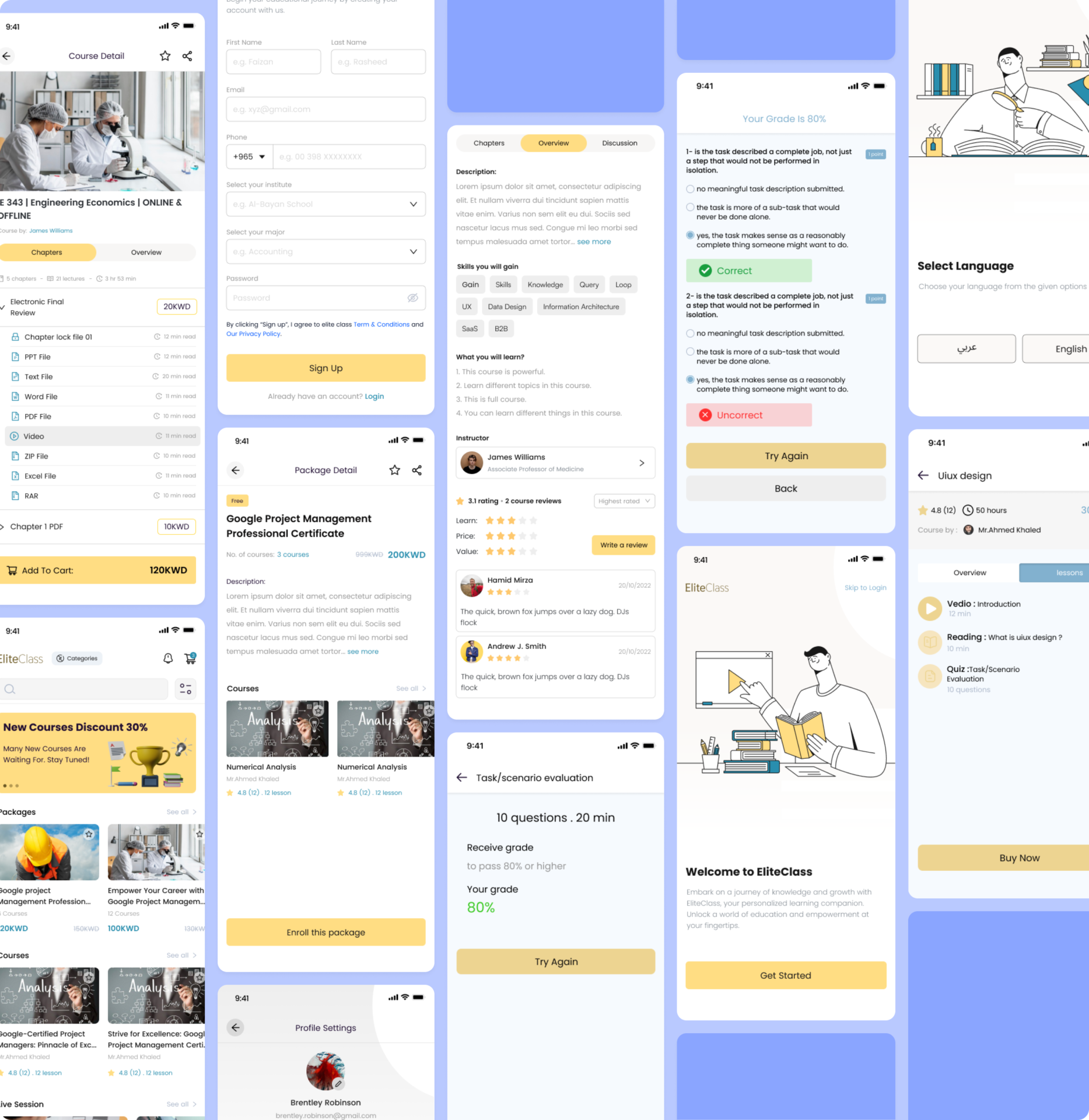 Elite Class – Learning Management System