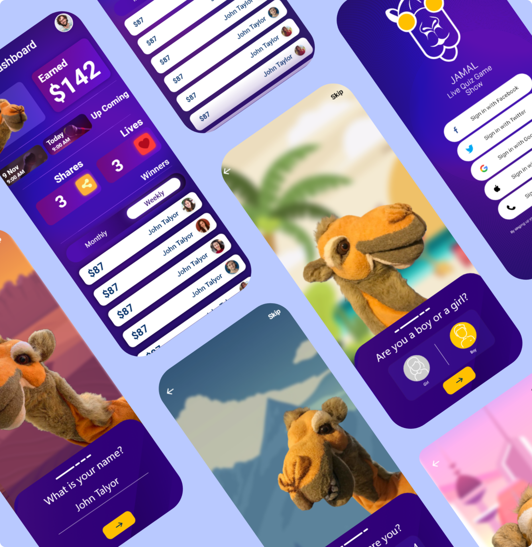 Live-Stream Trivia App